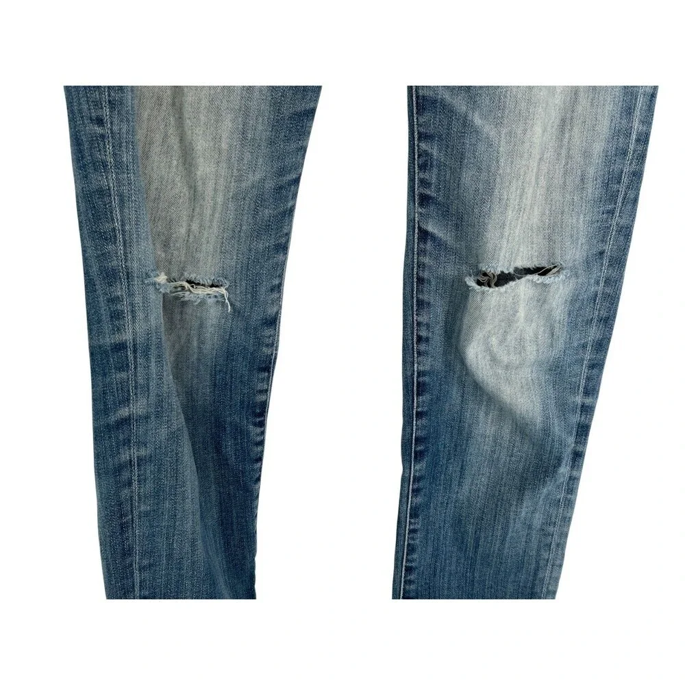 AG Adriano Goldschmied Jeans Women's Size 26R The Stilt Cigarette Leg Distressed